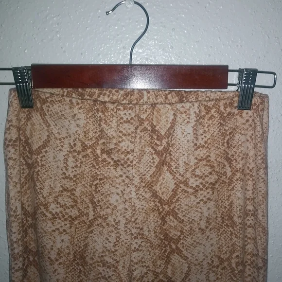 Lovers and Friends S Snake Tan Wrap Top Jumpsuit Look Pants Set 2-Piece - Picture 11 of 13